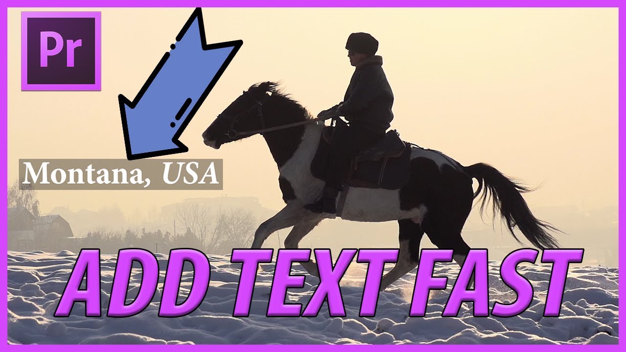 How to Add Text in Premiere Pro CC