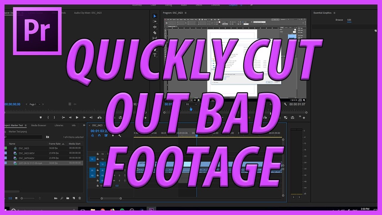 How to Quickly Cut Out Bad Footage in Premiere Pro CC (2018)