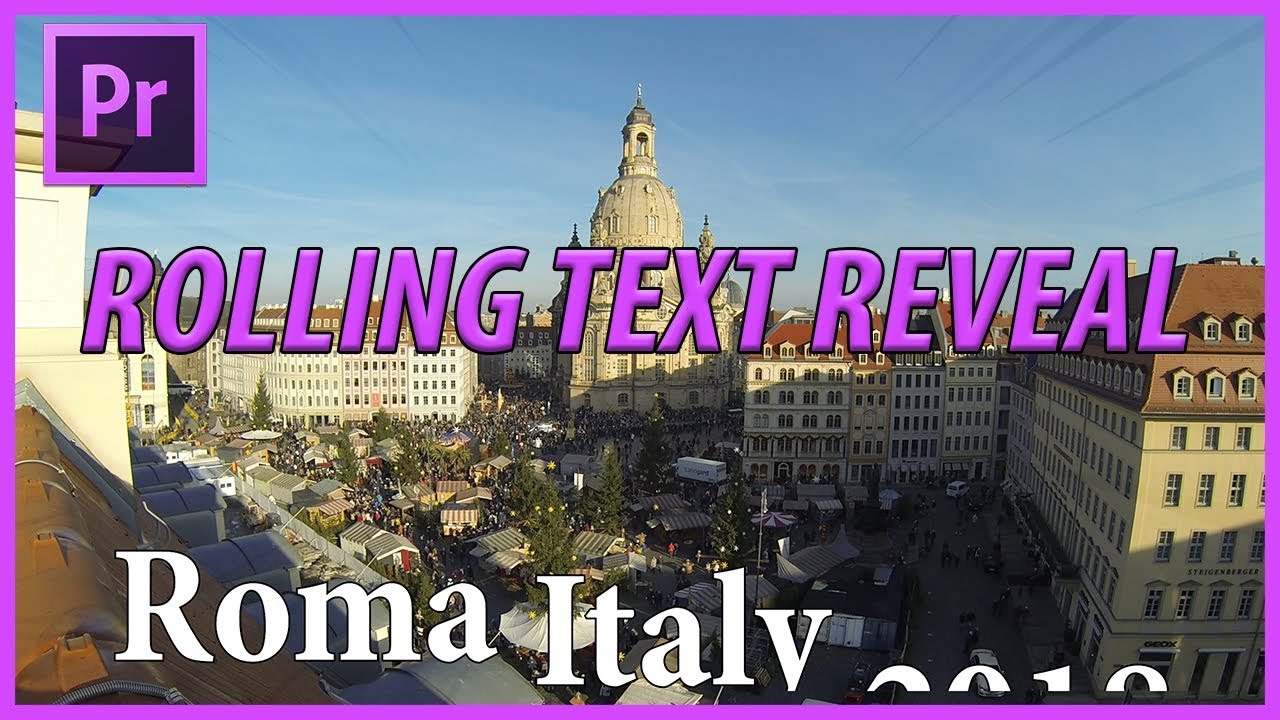 How to Create a Rolling Text Reveal in Adobe Premiere Pro CC (2018)