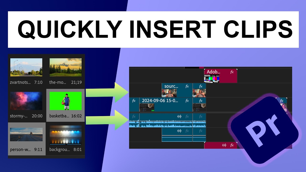How to Quickly Insert Clips in Between Premiere Pro CC (2024)