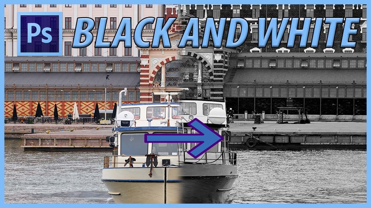 How to Create a Black and White Photo in Adobe Photoshop CC (2021)