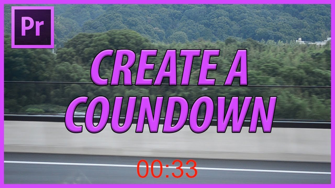 Create a Countdown in Adobe Premiere Pro CC (2018)