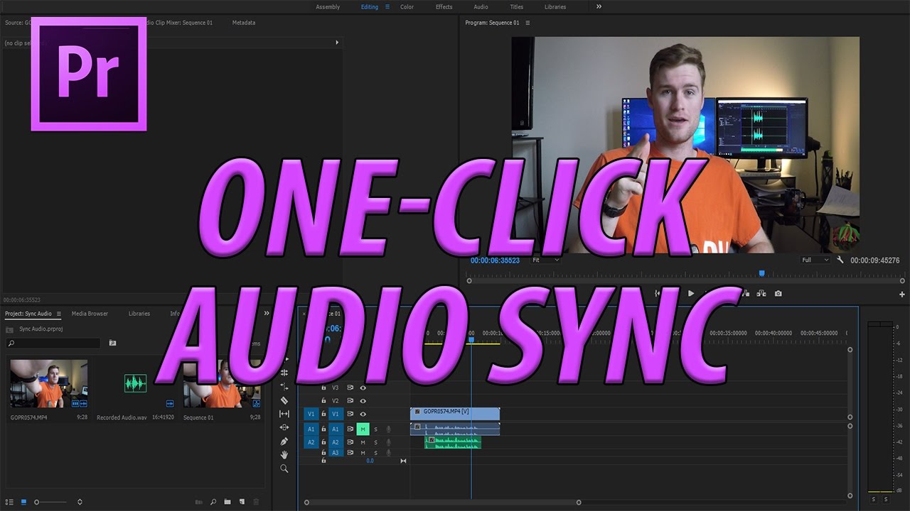 Quickly Synchronize Audio in Adobe Premiere Pro CC